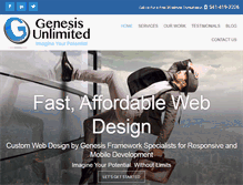 Tablet Screenshot of genesis-unlimited.com